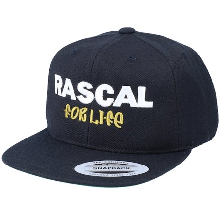 Kiddo Cap - Kids Rascal For Life Black Snapback Snapback Black Cap - @ Hatstore