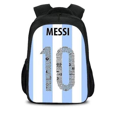 16 tommer fodbold Messi 10 3d print børneskole tasker ortopædiske rygsæk børn skole drenge piger Mochila tegneserie taske