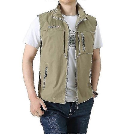 Herre Udendørs Sommer Arbejdsvest Forår Multi-lommer Taktisk Vest Stor Størrelse M-6XL Mand Vandring Fiskeri Ærmeløse Jakker-Perfet