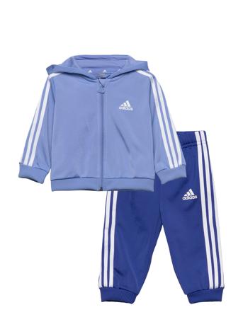I 3S Shiny Ts Sets Sweatsuits Blå Adidas Performance