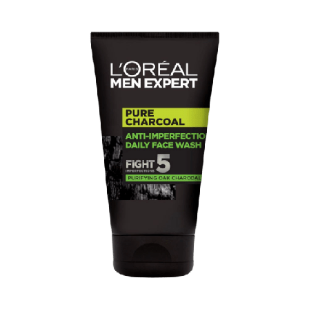L'Oréal Paris Pure Charcoal Anti-Imperfection Daily Face Wash Ansikte Herr Grå ONESIZE