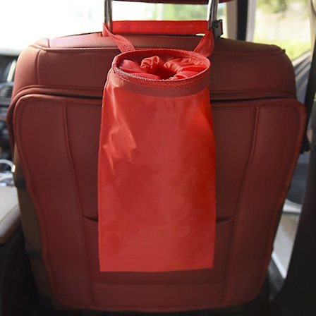 1 Stykke Søppelpose Henge Søppelbil Bil Hjem Kontor Lekkasjesikker (rød)