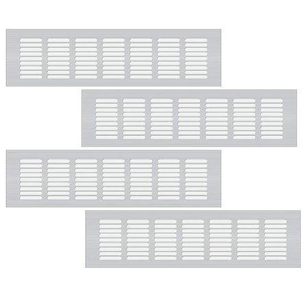 (pow yeah!) 4 stk. Indvendige ventilationsgitre, ventilationsgitter, luftventilationsgitter, skabsventiler til skabe