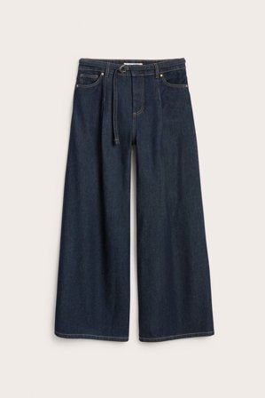Kappahl | Dżinsy wide high waist | Ciemny dżins