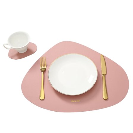 Uregelmæssig læder coaster og coaster sæt