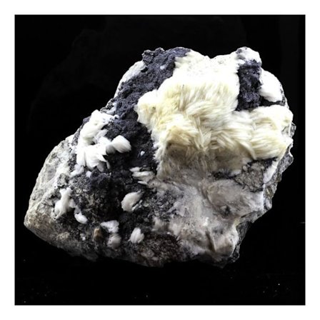 Kivet ja mineraalit. Bariitti + sfaleriitti. 2567,0 senttiä. Mechelen, Saint-Laurent-le-Minier, Occitanie, Ranska.