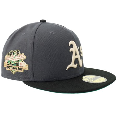 New Era - MLB Grey fitted Czapka Z Daszkiem - "Hatstore Exclusive x Oakland Athletics 59FIFTY World Series Grey/Black Fitted " @ Hatstore