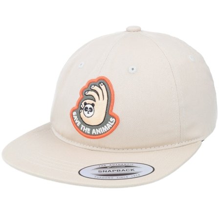 Picture - Beige snapback Keps - Soft Cap Mastic Strapback @ Hatstore