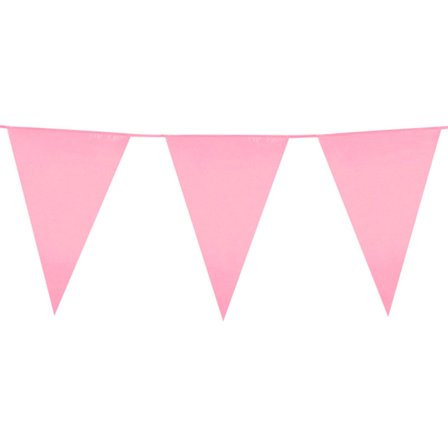Flagguirlande Lyserød XL