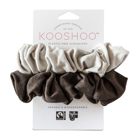 Kooshoo Scrunchie Lys/Mørkegrå, Hår, Hårpynt, Scrunchies