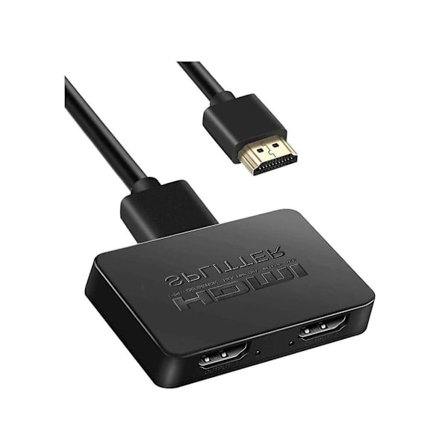 1 in 2 Utgångar HDMI-splitter 4K HDMI-splitter för två skärmar HDMI-switchsplitter Stödjer 4K 3D 1080P för Xbox Ps4 Ps3 Dvd Hdtv Svart YEMAESRE