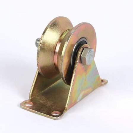 2 stk. kraftige hjul, V-rillehjul, kraftige faste hjul, skydeportshjul, kompatible med omvendt spor, industriel maskine, rulledør,