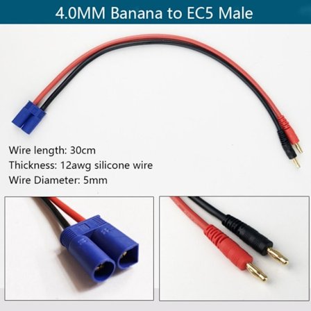 Imax B6 ladelinje opladerstik 4.0 TIL EC5 4.0 TIL EC5