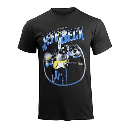 Jeff Beck Unisex Vuxen Circle Stage Bomull T-shirt XXL Svart