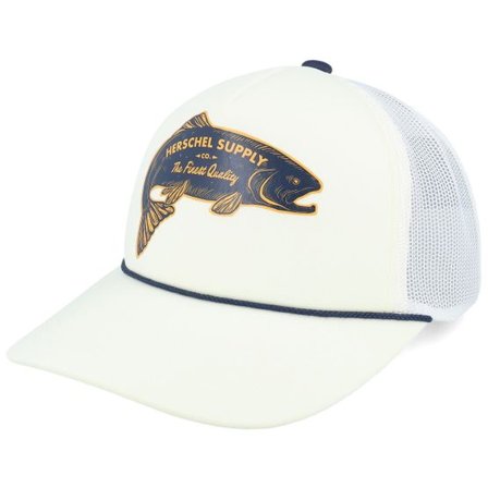 Herschel - Svart trucker Keps - Marina Mesh Fish Cap Vintage White Trucker @ Hatstore