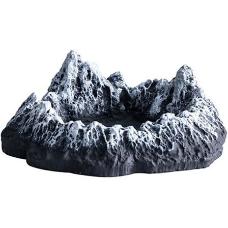 Betong Askkopp Isberg - Industriell Bergsinredning för Män, Kraftigt Rökställ med Non-Stick Beläggning, Present till Make/Far