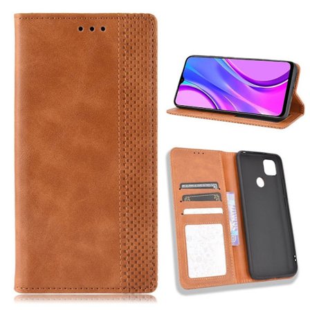 Bofink Vintage Xiaomi Redmi 9C nahkakotelo - Ruskea