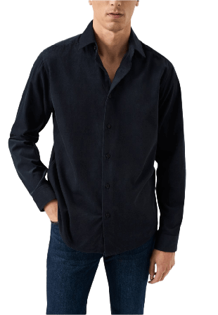 Eton Manchesterskjorta Casual Fit Skjortor Herr Blå M