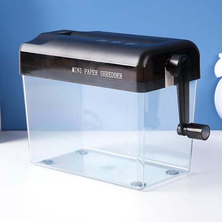 #Håndpapir-shredder Bærbar Mini-shredder Manuell shredder A6 Papirdokumenter#