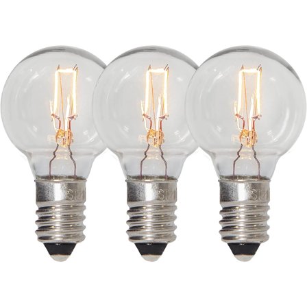 Star Trading - Reservlampe julebelysning 305-05 3-pack Transparent
