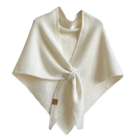 Dame skjerf Pashmina og trekantsjal - Varmt langt sjal for fest og vinterbruk Beige