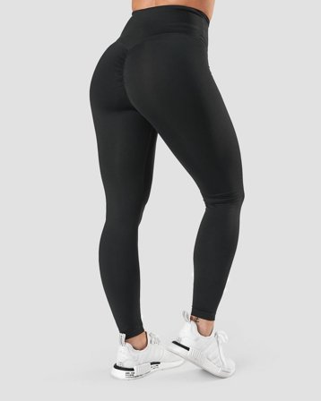 Scrunch V-Shape Tights Black Wmn