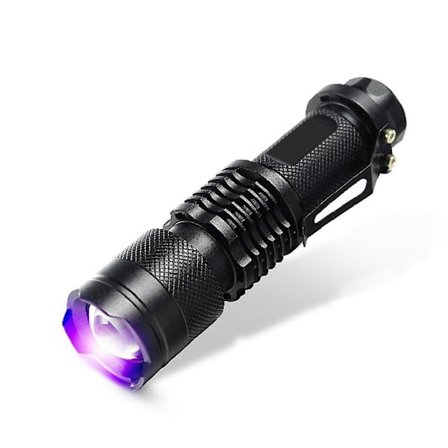UV Ultra Violet LED lommelykt Blacklight inspeksjonslampe lommelykt 395 nM