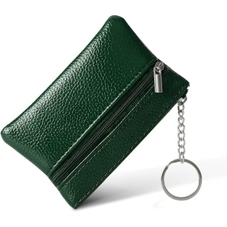 Lommebok, Myntpung Dame PU Lær Liten Pung Mote Kort Pung Mini Veske Endre Lommebok med Nøkkelring og Glidelåslomme for Kvinner og Tenåringsjenter