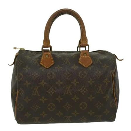 Louis Vuitton Vintage, Pre-owned Speedy 25 Monogram Handbag Bruin, Dames, Maat:ONE Size,leather