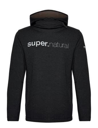 M Alpine Hooded Ii Sweat-shirts & Hoodies Fleeces & Midlayers Svart Super.natural