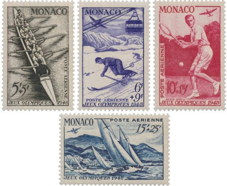 Monaco 1948 - YT A32-35 - Postfrisk