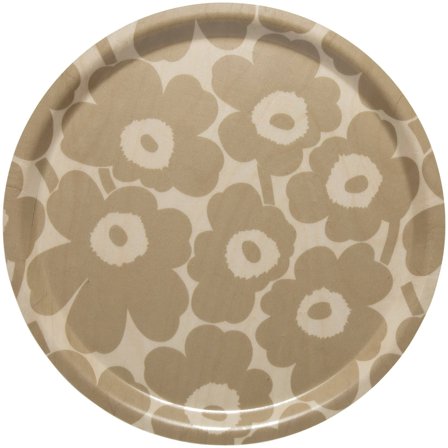 Marimekko MINI Unikko brett, 31 cm, lys brun/beige' - 'Beige, brun