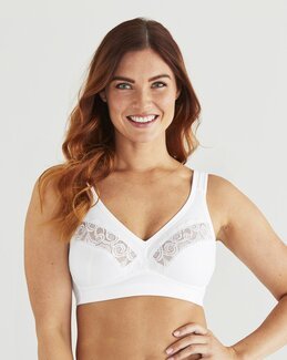 Bh uten bøyle Pure Grace Hvit - B75 - Swegmark