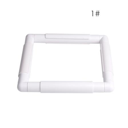 Broderiram Plast fyrkant för korsstygn Båge sömnad Hantverksredskapsfäste för hemmamma Mormor DIY-pyssel