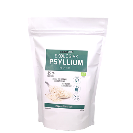 Lindroos Ekologisk Psyllium Hela Skal 400 g