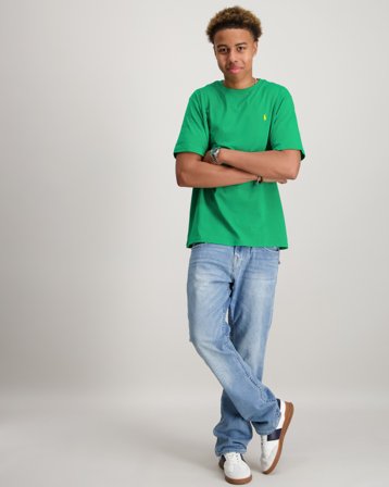 Polo Ralph Lauren Cotton Jersey Crewneck Tee Grün T-Shirts Jungen - Kids Brand Store