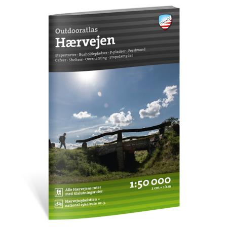 Calazo förlag Outdooratlas Hærvejen literature Black OneSize