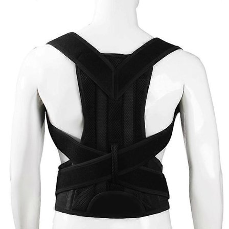 Holdningskorrigerende belte ryggfiksasjonsbelte støtte skinne skulder rygg ortose