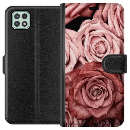 Yhteensopiva Lompakkokotelo Samsung Galaxy A22 5G Ruusut
