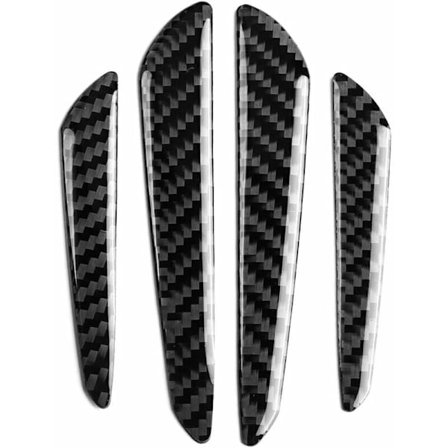 Dørkantbeskytter til bil, 4 stk. kulfiber dørkantbeskytter, universal bilbeskyttelsesstrimler