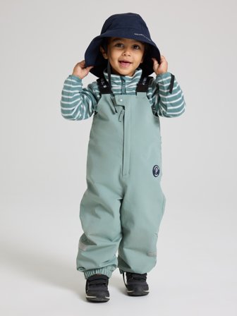 Vedenpitävät Stormy high -kuorihousut Polarn O. Pyret 74 lastenvaatteet grey