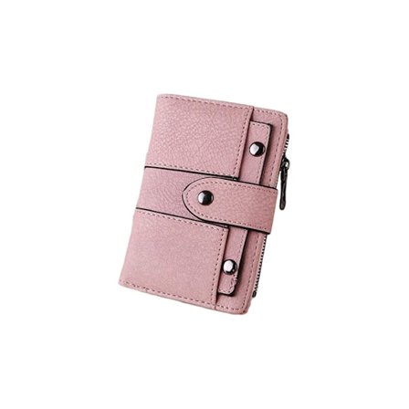 Damepung i Læder - Kort Pung med Lynlås