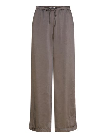Weekday Washed Satin Pyjama Trousers - Grey - XL