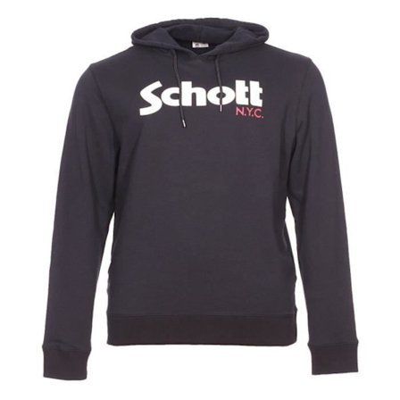 Schott SW Hood Plus Size Hoodie Svart