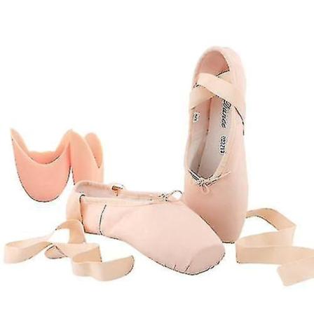 Ballerinaspiss med bånd og tåputer - Dame/Jente EU42
