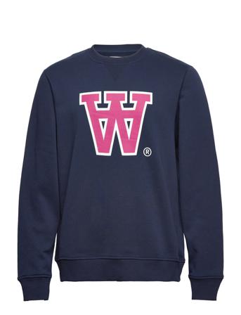 Tye Aa Sweatshirt Sweatshirt Trøje Blå Double A By Wood Wood