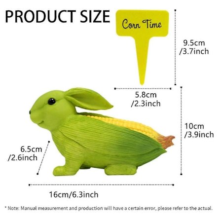 Havestatuer, Majskaninformet havedekoration udendørs ornament til udendørs brug, havefigurer dekoration