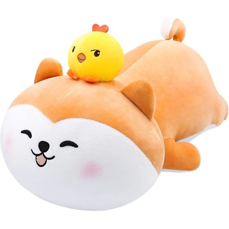 Dww-shiba Inu Plyschdjur Gosedjur Kudde Shiba Inu Fylld Djur Leksak Söt Hund Fyllda Kuddar Shiba Inu Kuddar, Brun