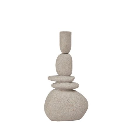 Votsalo-kynttilänjalka 10x6x20cm polyresiini beige