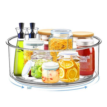 Sett med 2 dreieskiver Lazy Susan dreieskivearrangør 24 cm og 28 cm